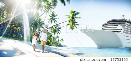 Couple Romance Beach Love Island Concept 17753163