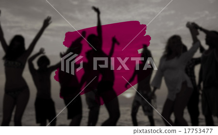 Summer Vacation Holidays Paint Stroke Concept 17753477