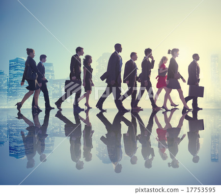 Business People Commuter Cityscape Team Concept 17753595