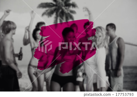 Summer Vacation Holidays Paint Stroke Concept 17753793