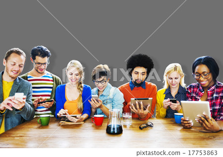 People Meeting Conference Technology Digital Tablet Concept 17753863