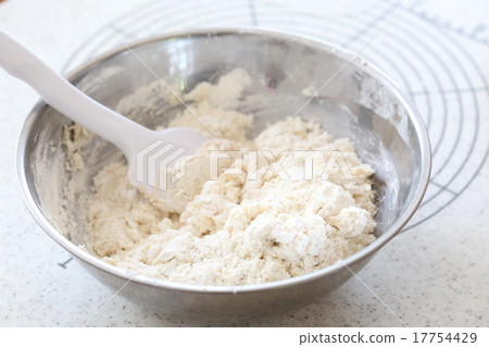 Bowl made with hand bread making at home with white bread dough 17754429