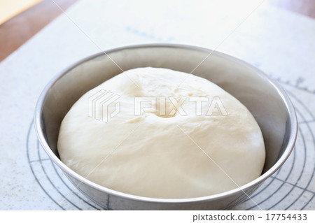 Making hand-made bread in house White bread finger test 17754433