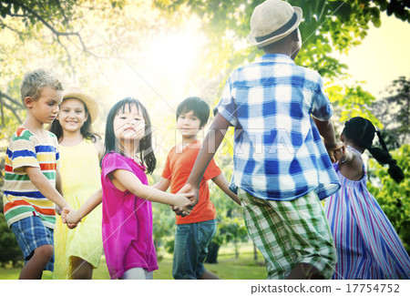 Children Friendship Togetherness Game Happiness Concept Children Friendship Togetherness Game Happiness Concept 17754752