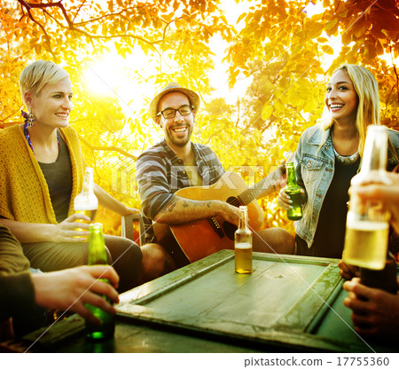 Diverse People Friends Hanging Out Happiness Concept 17755360