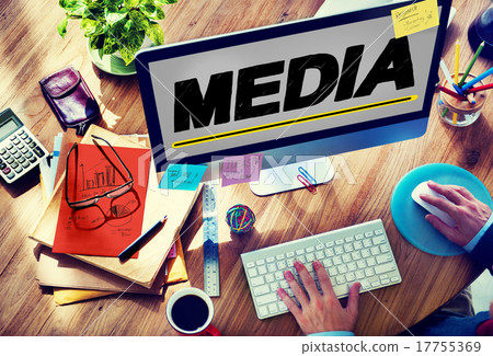 Media Devices Mess Communication Multimedia Concept Media Devices Mess Communication Multimedia Concept 17755369