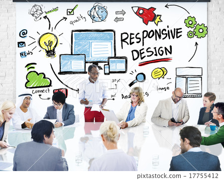 Responsive Design Internet Web Online People Meeting Concept Responsive Design Internet Web Online People Meeting Concept 17755412