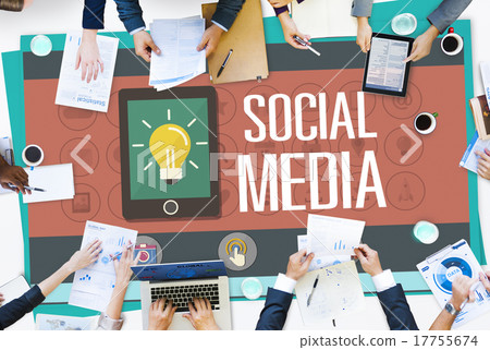 Social Media Social Networking Technology Connection Concept 17755674