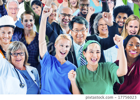 Celebrating Diverse People Various Occupations Concept 17756023