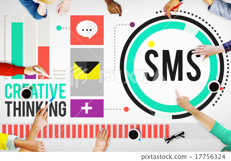 Sms Digital Messaging Communication Technology Concept 17756324