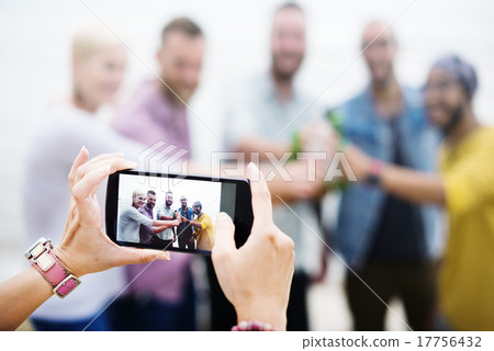 Friends Friendship Vacations Happiness Summer Concept 17756432