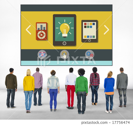 Technology Media Social Network Connection Concept Technology Media Social Network Connection Concept 17756474