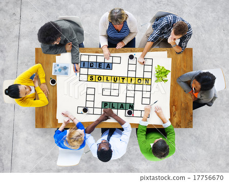 Solution Ideas Plan Solving Result Crossword Concept 17756670