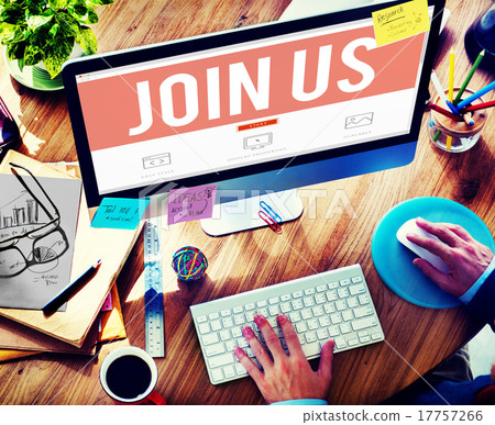 Join us Information Networking About Business Concept Join us Information Networking About Business Concept 17757266