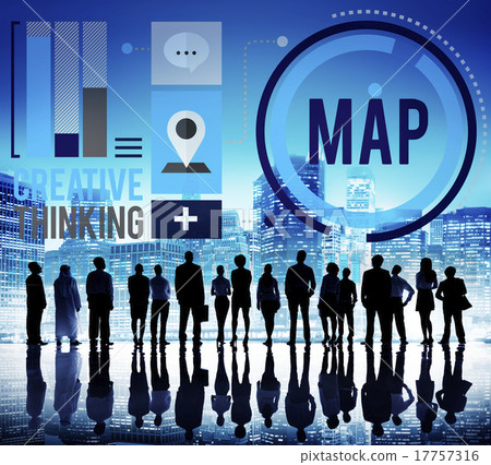 Map Direction Destination Location Route Concept 17757316