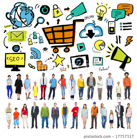 Online Marketing Strategy Branding Commerce Advertising Concept 17757317