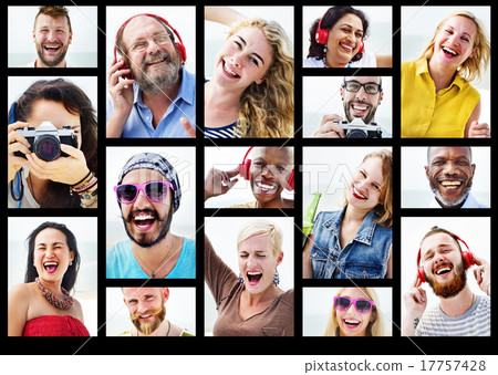 Diverse People Variation Portraits Summer Concept Diverse People Variation Portraits Summer Concept 17757428