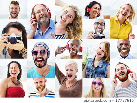Diverse People Variation Portraits Summer Concept Diverse People Variation Portraits Summer Concept 17757616