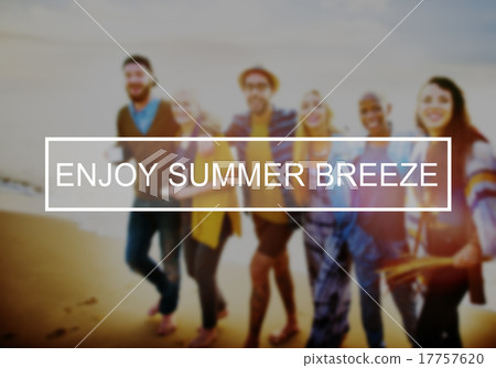 Enjoy Summer Breeze Friendship Beach Vacation Concept 17757620