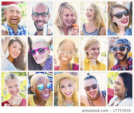 Variation Diversity Collection People Smiling Concept 17757638