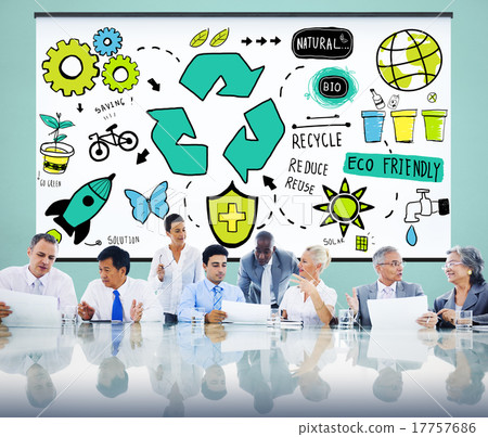 Recycle Reduce Reuse Eco Friendly Natural Saving Go Green Concep 17757686