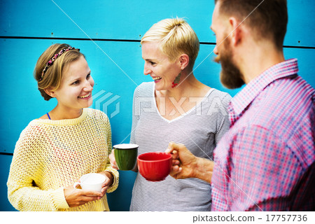 Group People Chatting Interaction Socializing Concept 17757736