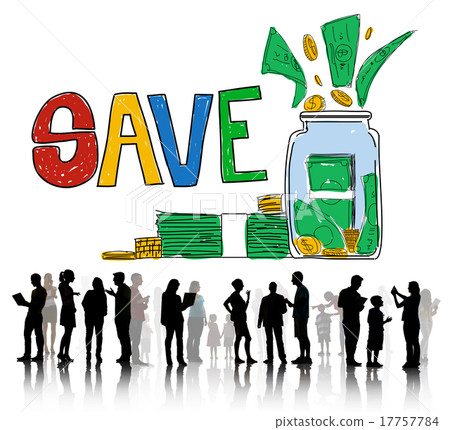 Save Saving Investment Finance Money Concept 17757784