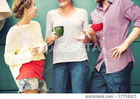 Group People Chatting Interaction Socializing Concept 17758025