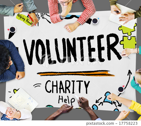 Volunteer Charity Help Sharing Giving Donate Assisting Concept 17758223