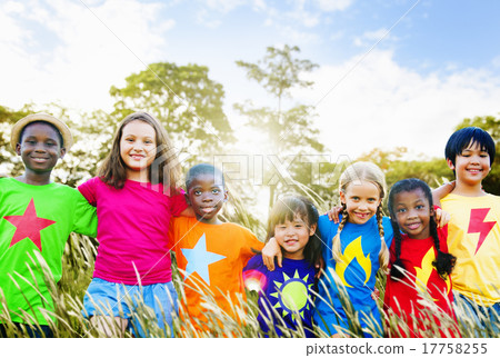 Children Friendship Togetherness Smiling Happiness Children Friendship Togetherness Smiling Happiness 17758255