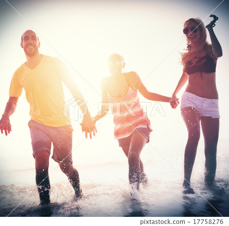 Friendship Freedom Beach Summer Holiday Concept 17758276