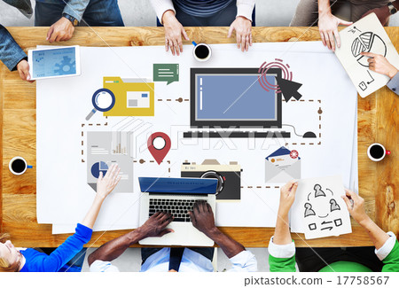 Technology Media Social Network Connection Concept 17758567