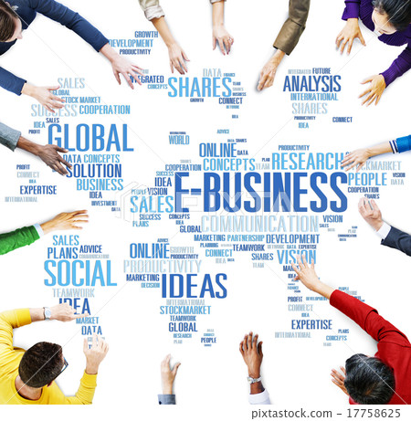 E-Business Global Business Commerce Online World Concept E-Business Global Business Commerce Online World Concept 17758625