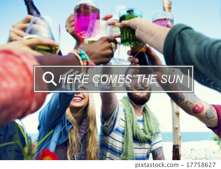 Here Comes The Sun Freedom Happiness Join Concept Here Comes The Sun Freedom Happiness Join Concept 17758627