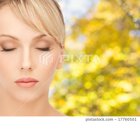 beautiful young woman face 17760501