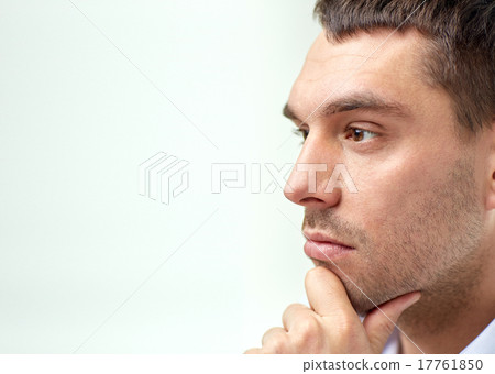 close up of businessman male face 17761850