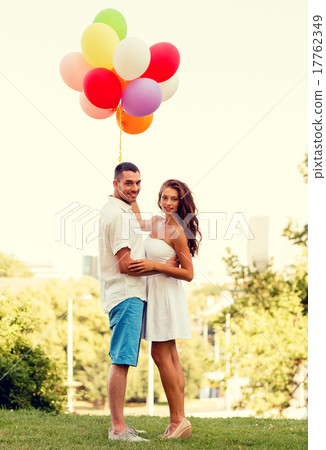 smiling couple in city smiling couple in city 17762349