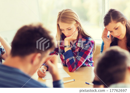 group of students with papers group of students with papers 17762697