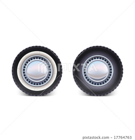 Car wheel on white background 17764763