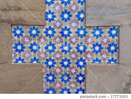 Azulejo portuguese ceramic tiles background 17771003