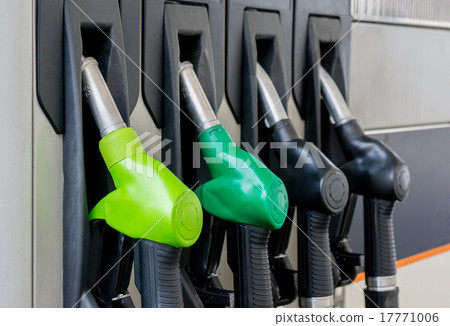 Fuel pistols at petrol station Fuel pistols at petrol station 17771006