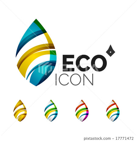 Set of abstract eco leaf icons, business logotype Set of abstract eco leaf icons, business logotype 17771472