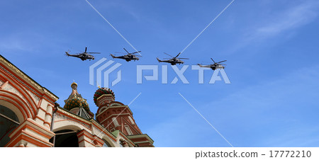 Russian military aircrafts fly over Moscow Russian military aircrafts fly over Moscow 17772210