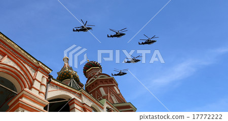Russian military aircrafts fly over Moscow Russian military aircrafts fly over Moscow 17772222