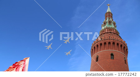 Russian military aircrafts fly over Moscow  17772242