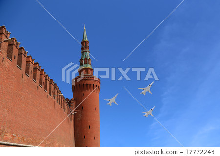 Russian military aircrafts fly over Moscow Russian military aircrafts fly over Moscow 17772243