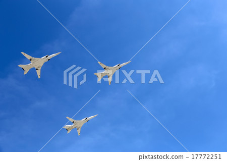 Russian military aircrafts fly over Moscow  17772251