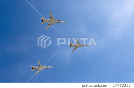 Russian military aircrafts fly over Moscow  17772252