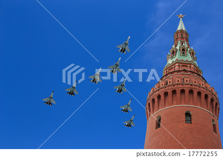 Russian military aircrafts fly over Moscow Russian military aircrafts fly over Moscow 17772255