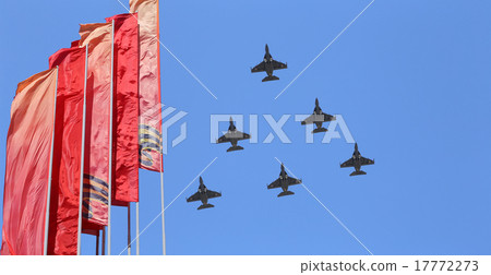 Russian military aircrafts fly over Moscow Russian military aircrafts fly over Moscow 17772273